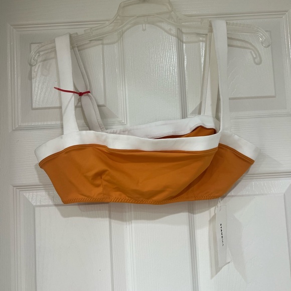 NEW STAUD Sea Liv orange bikini top - Picture 2 of 6